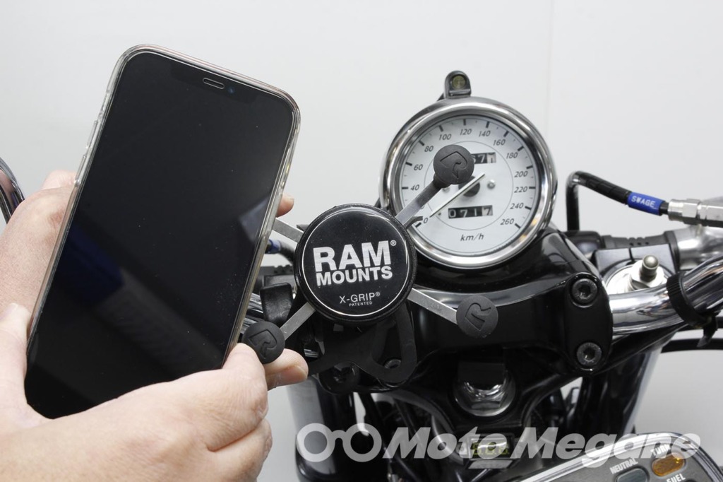 RAM MOUNTS XグリップU字クランプセット テザー付の写真