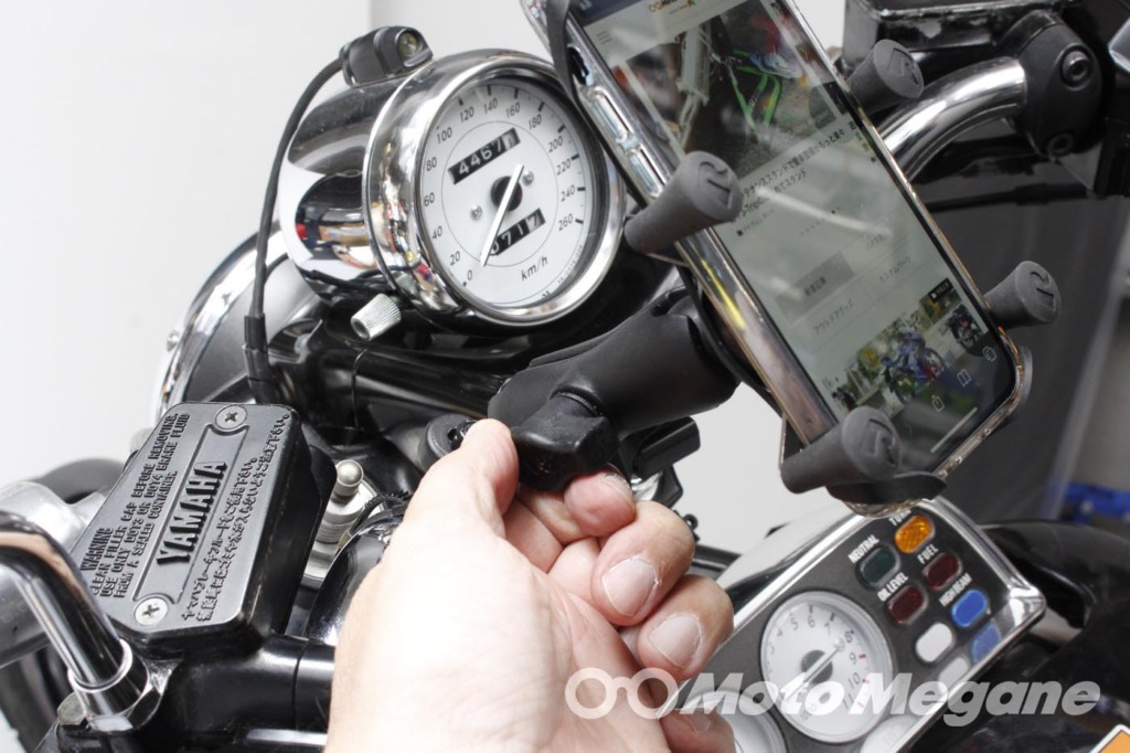 RAM MOUNTS XグリップU字クランプセット テザー付の写真