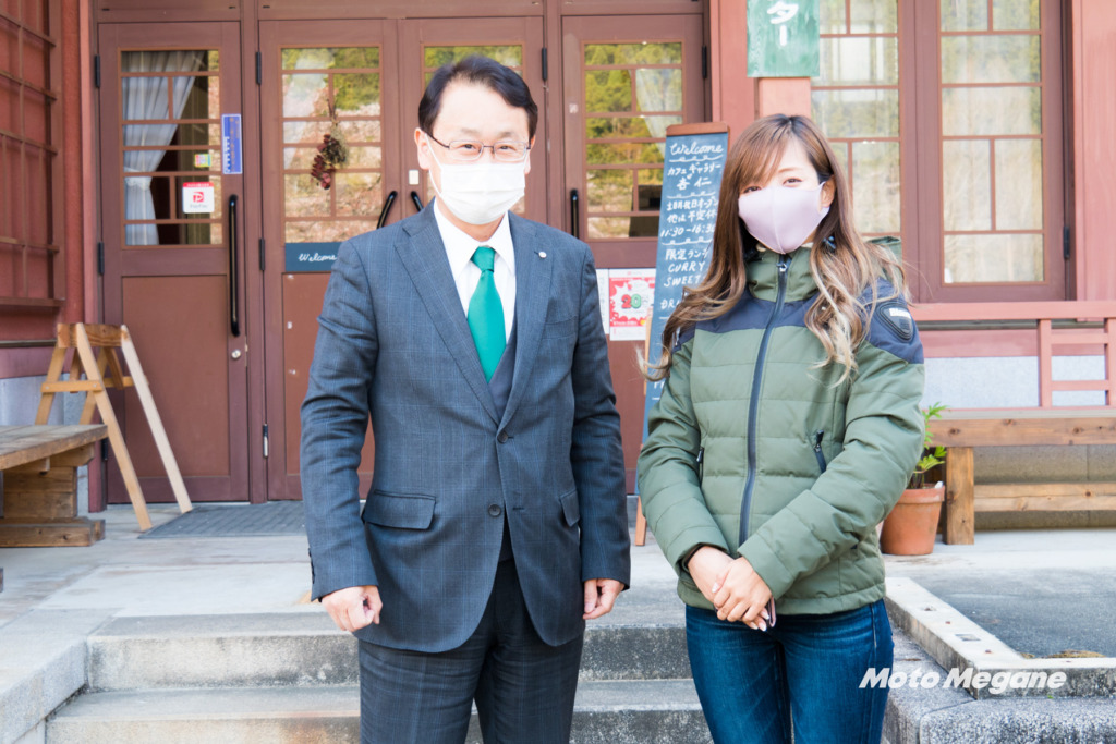 とても気さくな町長 森真太郎さん