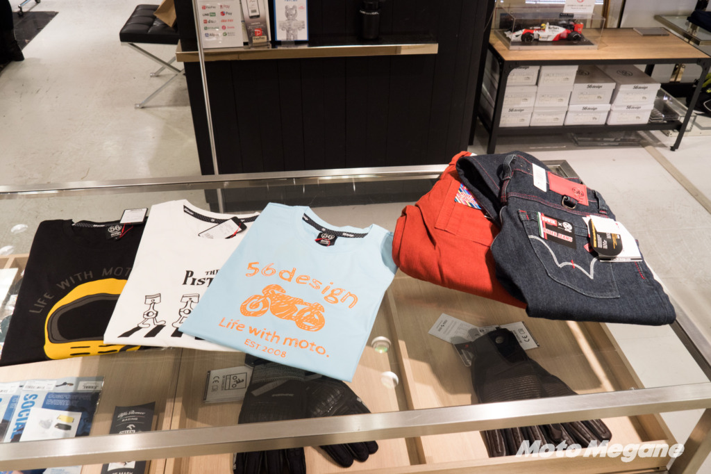 バイクを感じるデザインが採用されたTシャツ