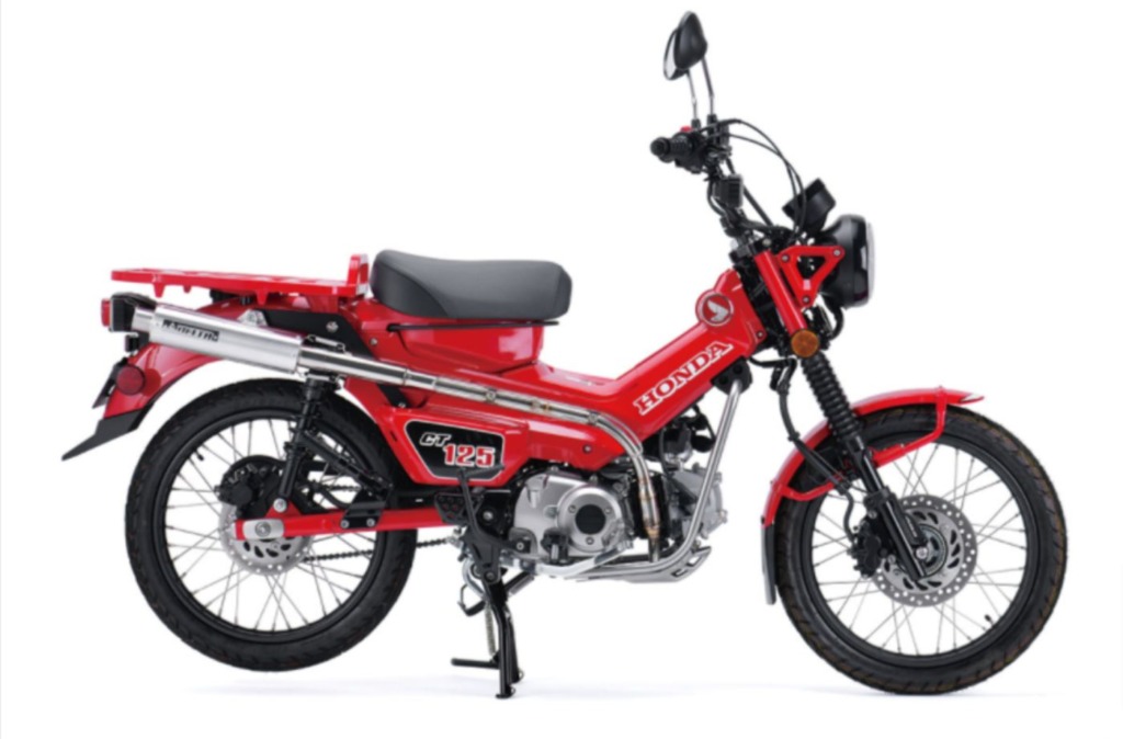 DELTA CT125用バレル4-sミニマフラー