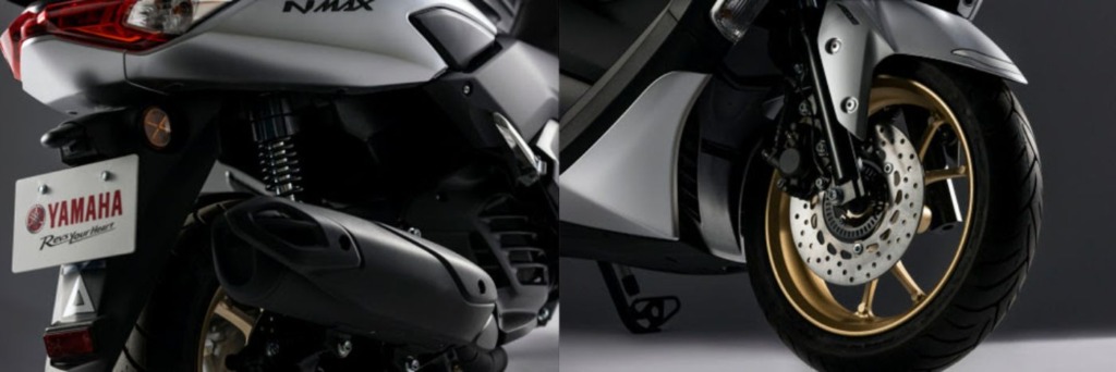 NMAX ABS リアビューとフロントビュー