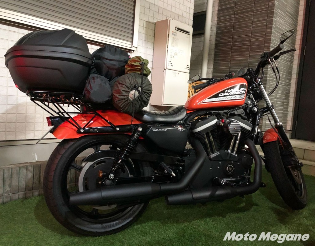 2009y XL883R 積載イメージ