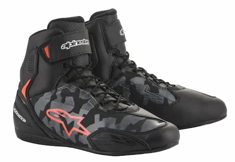 BLACK GRAY CAMO RED FLUO