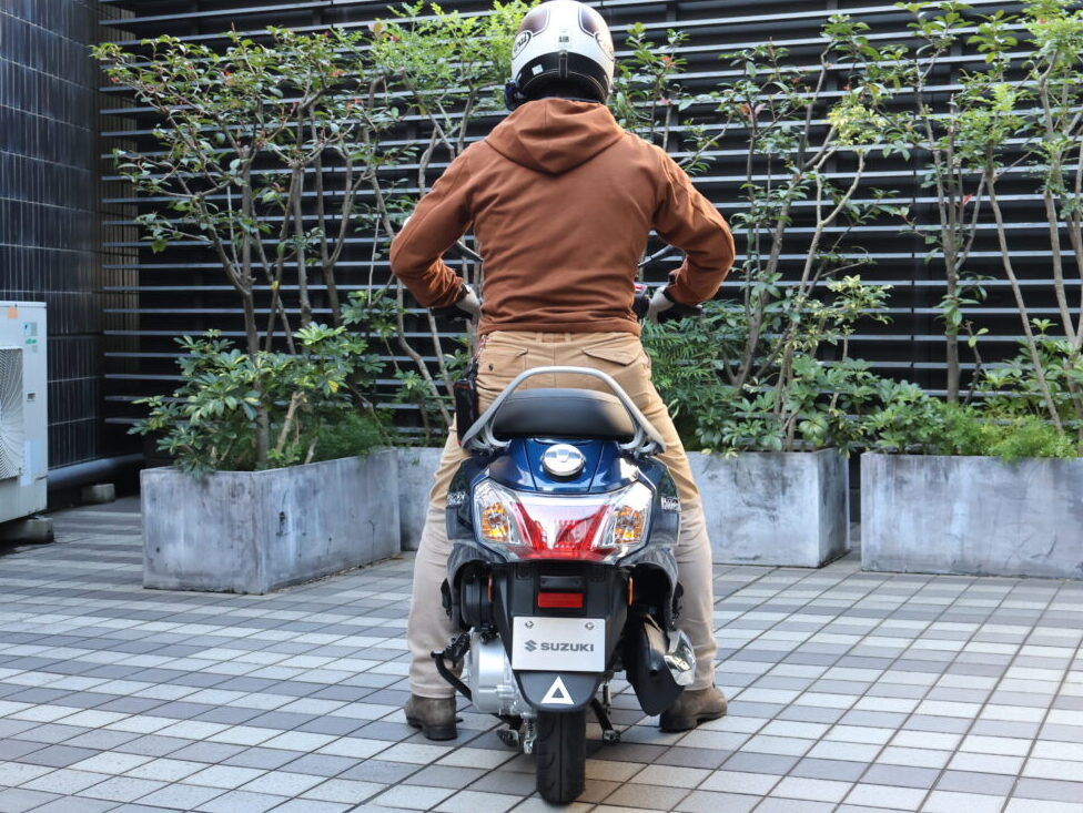 「アドレス125」の足着き性