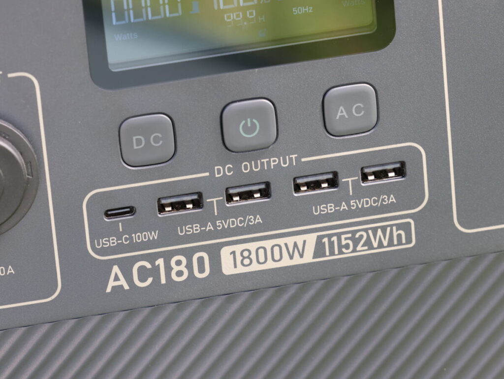 最大2700Wの出力&1,152Wh大容量が魅力のポータブル電源ブルーティAC180