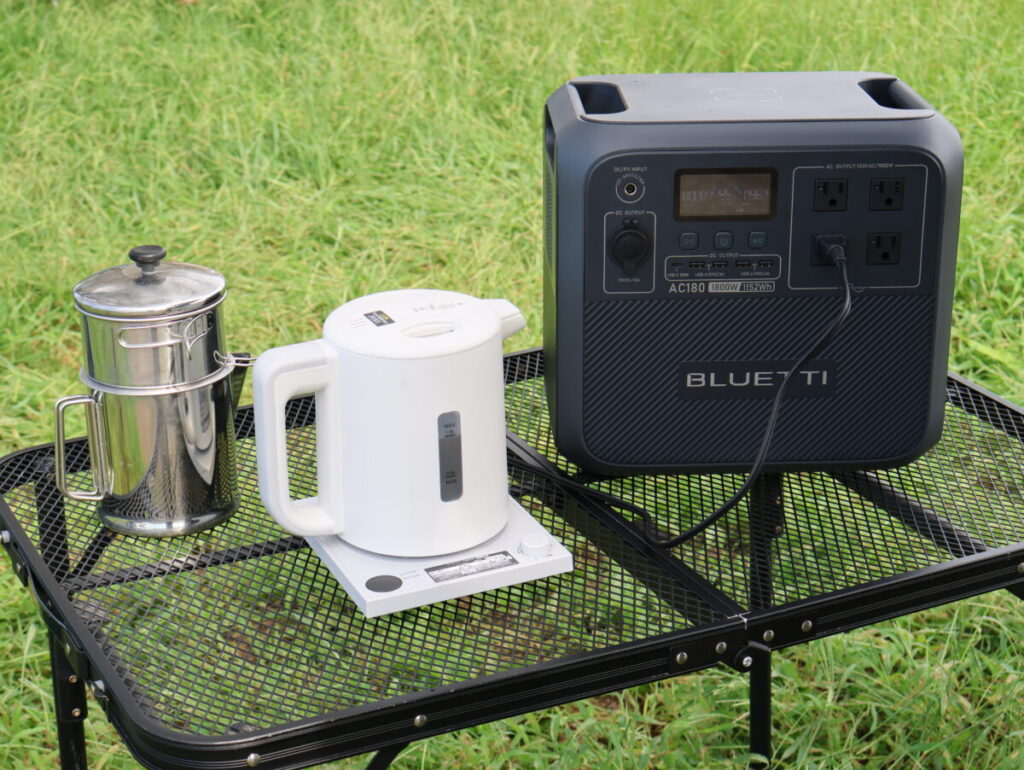 最大2700Wの出力&1,152Wh大容量が魅力のポータブル電源ブルーティAC180