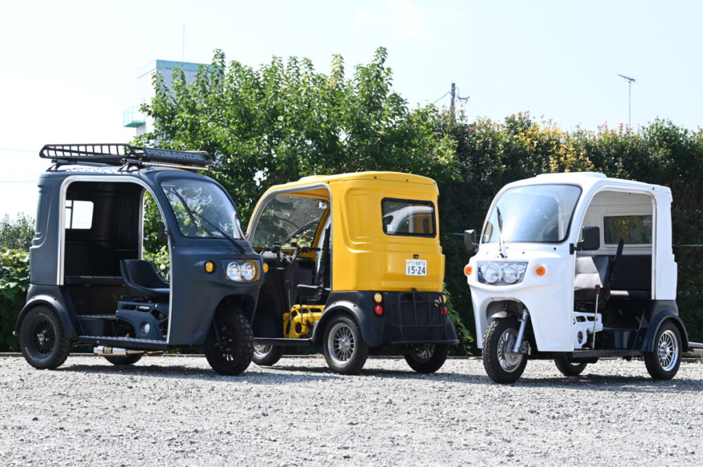 3人乗車が可能なチョイ乗り系トライク「APtrikes125」