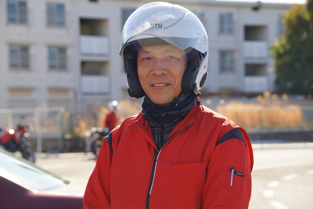 二輪教官：若井 慎一さん／現在、Royal Enfield ショットガン650が気になっている。