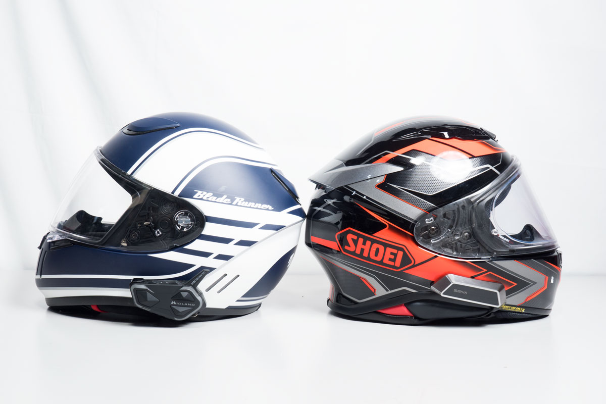 インカム付のヘルメット