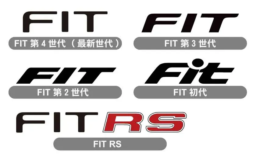 『FIT』のロゴラインナップ