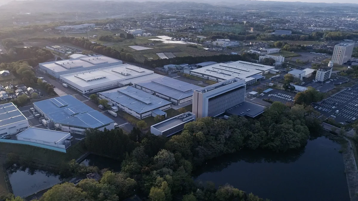 林テレンプの工業団地の空撮