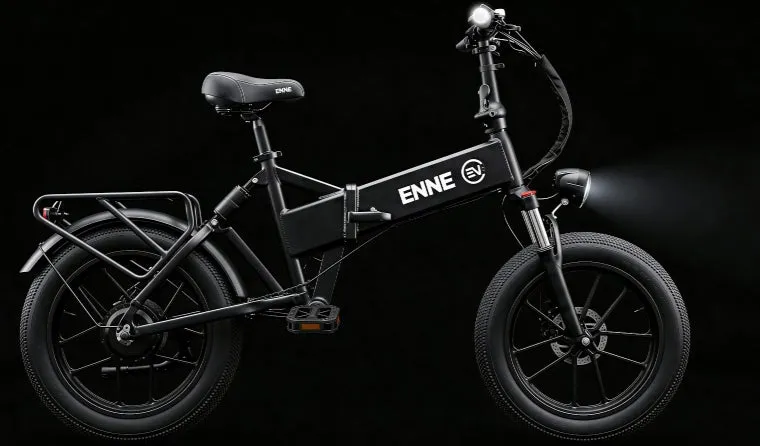 ENNE EV 黒い電動自転車
